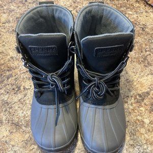 BOY`S SPERRY TOP-SIDER BOWLINE DUCK BOOTS SIZE 2M NAVY/GRAY
